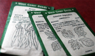 Seeds from West Coast Seeds