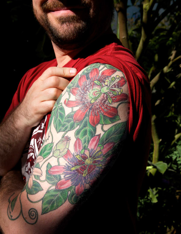 Derek Powazek Passiflora Tattoo