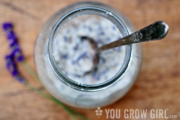 homegrown lavender salt