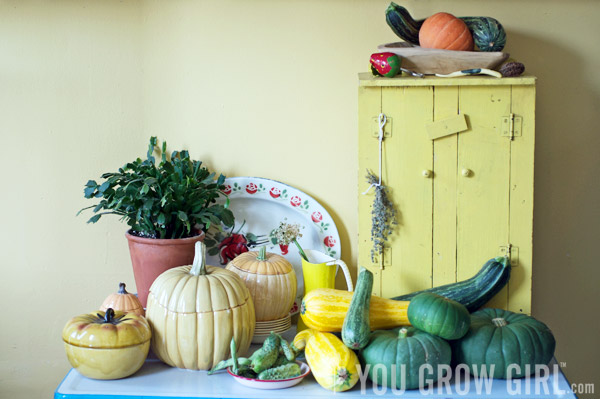 Squashes in my kitchen