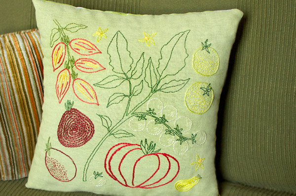 You Grow Girl Makes - Tomatoes Worth Growing Embroidery Project